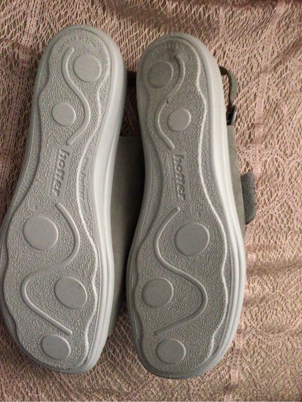 Hotter Women’s Easy Adjustable Sandals in Light Gray - 11 EEE - Picture 5 of 5